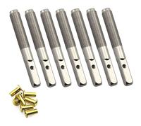 Tuning Pins Fixed String Nail for Lyre Harp Strings Primitive Stringed Instruments Silver 7PCS harp tuning pins