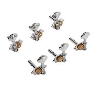 Tuning Stick for Guitar Strings, Easy Adjustment 1:18 Gear Ratio Open When Using Guitars Machine Head for Instruments (Silver)