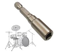 Tuning Wrench for Steel Drums - Magnetic Drill Bit Holder for Tension Screw Adjustment, Mechanism, Quick Release Crank Wrench, Replacement Head Tip, Easy to Install Hardware Fixer, The