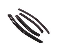 TuningPros Outside Mount Window Vent Visors Rain Guards for Ford Fusion 2006-2012 | Side Window Wind Deflectors Rain Shields | Smoke Tinted, 4 Pcs Set, DGWV-182-2