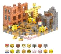 TUNISE Magnetic Building Blocks, 100PCS Magnetic Blocks Set for Ages 3+, 0.8-Inch Construction Cubes, Educational STEM Building Toy for Boys and Girls, for Birthdays and Christmas