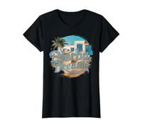 Tunisia Djerba Dreams Coastal Oasis Value Graphic T-Shirt, Women, Black, XS