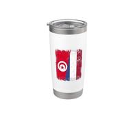 Tunisia Netherlands Flag | Tunisian Dutch Roots Stainless Steel Insulated Tumbler