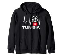 Tunisia Soccer Jersey Shirt - Tunisian Football T-Shirt Zip Hoodie