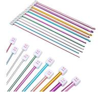 Tunisian Afghan Aluminium Crochet Hooks Set Sizes 2mm - 8mm