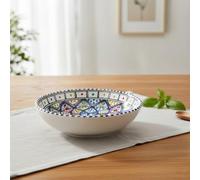 Tunisian Ceramic Soup Plate for Pasta and Soups, Hand Painted Diameter 20 cm 1401241303 Morocco Turkey Ethnic of the World