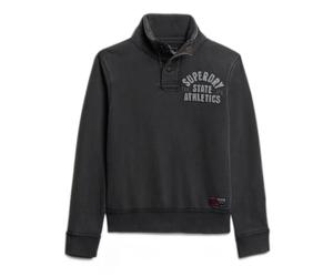 Tunisian collar sweatshirt Superdry Vintage Athletic Noir S