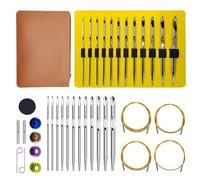 Mbeliever 4XL Tunisian Crochet Hook Set with Cable 6 Inch Aluminium Interchangeable Crochet Hook Set Long Crochet Hook 26 Pic Crochet Hook Set 3mm-10mm