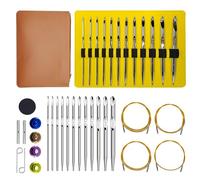 Mbeliever 4XL Tunisian Crochet Hook Set with Cable 6 Inch Aluminium Interchangeable Crochet Hook Set Long Crochet Hook 26 Pic Crochet Hook Set 3mm-10mm