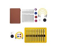 Tunisian Crochet Hook Set with Cable Aluminium Interchangeable Crochet Hook Set Crochet Hook 26 Pcs Crochet Hook Set