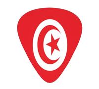 Tunisian flag 12 Pack Guitar Picks Plectrums,4 pieces in each of 3 sizes, Suitable for a wide range of stringed instruments