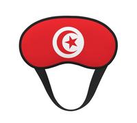 Tunisian Flag It is a Black-Rimmed Eye mask. The Soft Eye mask can Improve Sleep Quality and is Suitable for Indoors, Outdoors and Traveling.