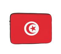 Tunisian Flag Laptop Storage Bag 15 Inch, Laptop Sleeve Bag, Suitable for Business Casual or School Laptop Carrying Bag