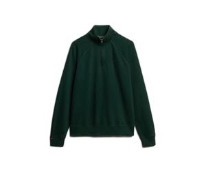 Tunisian logo pullover with raglan sleeves Superdry Essential Vert L