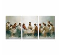 Tunka The Last Supper Poster Art Print Eucharist Lord's Supper Jesus Christian Inspiring Scripture Wall Art Easter Decor Set Of 3 Unframe 16x24inch(40x60cm)