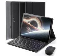 TUNKARMOR Case Keyboard for Microsoft Surface Go 4/3/2/1 10.5/10 inch, Mouse and Magnetically Keyboard, Slim Case with Pen Holder, Auto Sleep/Wake - Black
