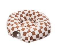 Tunnel Basket for Cats | Detachable and Washable Pet Nest Tunnel Toy Cute Donut Cat for Sleeping Kitten Puppy Small Animal Dog Indoor Bedroom Living Room Balcony Apartment Dorm Winter