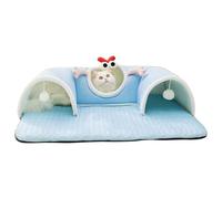 Tunnel for cats, large tunnel kennel breathable mattress for cats | sleeping mat and mat for small animal puppy rabbit kitten house apartment winter summer