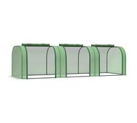 Tunnel Greenhouse Green Grow House Steel Frame Garden Backyard w/ Zipped Doors