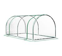 Tunnel Greenhouse Green Grow House Steel Frame Garden Outdoor 200 x 100 x 80cm