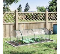 Tunnel Greenhouse Green Grow House Steel Frame Garden Outdoor Outsunny White One Size