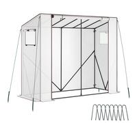 Tunnel Greenhouse Plastic Frame Weather Resistant 200x77x170 cm Crop Protection