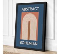 Tunnel of Forms Geometric Canvas Wall Art Print 36x24 Inch (91 x 61 cm)