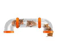 Tunnel System - Small Animal Playground Set | plstic Exercise Pipe Cage Accessory For Dwarf Hamsters Gerbils Mice Rats Guinea Pigs Chinchillas Running Playing Exploring Habitat