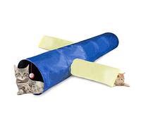 Tunnel Tube 3 Way Kitten Tunnels Toy For Indoor Cats Small Pet Tube Toy For Hide-and-Seek 46" Long