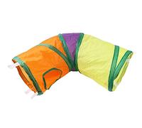 Tunnel Tube With Peekholes Pet Toy L-Shape Cats Playing Tunnels Hideaway For Mice Small Pet Cats Tunnels And Tubes For Indoors Rabbits Tunnel Hamster And