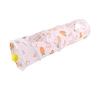 - Tunneling Animals - Create Connected Running Circles for Small Animals, Attached Hanging Plush Ball, 16cm Opening + 55cm Extended Length, Light Weight of 117g | for Hamsters