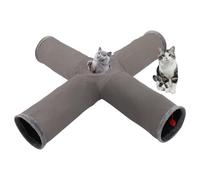 Tunnels for Indoor Cats, Foldable Maze Puzzle Interactive Play Tunnel, Flexible Pet Toy for Kitten, Halloween, Christmas, Birthday Party Fun