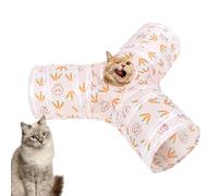 Tunnels Tube for Cats, Interactive Play Tunnel, Portable Fun Toy, Crinkle Tube, Foldable & Space-Saving Indoor Exercise Activity for Kitten Puppy Bunny Use, Polyester