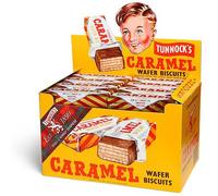 Tunnock Milk Chocolate Coated Caramel Wafer Biscuits 30 g (Pack of 48)