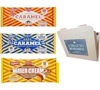 Tunnock’s Variety Bundle (Real Milk Chocolate Caramel Wafr Biscuit 8Pack, Dark Chocolate Coated Caramel Wafers Biscuits 8 Packs, Milk Chocolate Wafer Cream Biscuit 8 Packs)