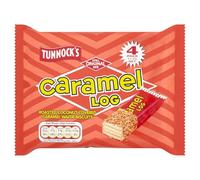 Tunnock's 150205 Caramel Log Wafers Scottish Heritage 4 Pack, Aluminium, White