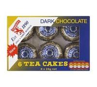 Tunnock's Dark Chocolate Teacakes 175 g (Pack of 12)