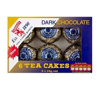 Tunnock's Dark Chocolate Teacakes - Pack of 2 (6 per pack, 144g)