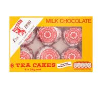 Tunnock's Milk Chocolate Tea Cakes, 12 Boxes of 6 Tea Cakes, 24 g Each