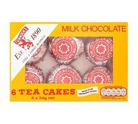 Tunnock's Milk Chocolate Tea Cakes, 12 Packs of 6 x 24 g (72 Cakes in Total)