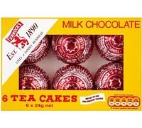 Tunnock's Milk Chocolate Teacakes (6 per Pack - 144g) - Pack of 6