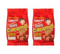 Tunnock's Mini Caramel Logs Pouch, Roasted Coconut Caramel Wafer Biscuits, 150g (2 Pack)
