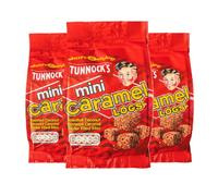 Tunnock's Mini Caramel Logs Pouch, Roasted Coconut Caramel Wafer Biscuits, 150g (3 Pack)