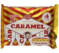 Tunnock's Real Milk Chocolate Caramel Wafer Biscuits 120 g (4 x 30g)