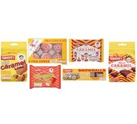 Tunnock's Variety Bundle, Caramel Wafer Biscuits, Tea Cakes, Snowballs, Caramel Log, Mini Caramel Logs