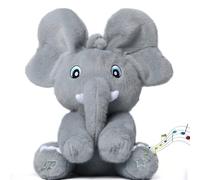 Tunnyfiy Peek-A-Boo Elephant Plush Toy, Baby and Toddler Soft Teddy, Interactive Toy Sings 4 Songs & Engages in Peek-a-Boo Play