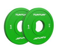 Tunturi Platinum Fractional Weight Plates - Bumper Plates - Green - 1kg - Set
