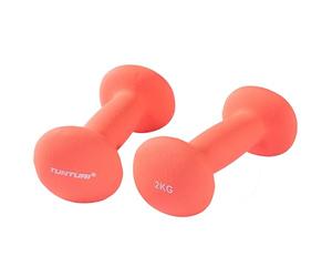 Tunturi Unisex Adult Dumbbell sets Neoprene Dumbbells/Dumbbell set 2, 0kg Red - Red, 1