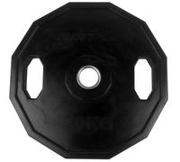 Tunturi Unisex Adult Weight plates Olympic weigth Plate - Rubber weigth Plate 20.0kg, Single plate - Black, 1
