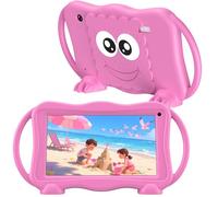TUNUYEXST Kids Tablet 7 Inch Tablets for Kids 3-12, 32GB Toddler Tablet with Dual Camera, Parental Control, Solid Case, WiFi, GMS, Android Learning Software Installed (Pink)